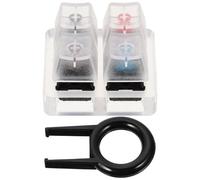 HOMOBABE Portable Keyboard Tester Kit with Acrylic Base and Abs Material for Personal and Professional Use, Suitable for Mechanical Keyboard Shaft Testing and Keycap Evaluation Random Random Color
