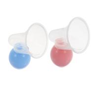 HOMOBABE Portable Manual Breast Pump for Nursing Mothers 2-Pack Breast Milk Extractor Easy Suction Devices for Breastfeeding Compact Hospital Bag