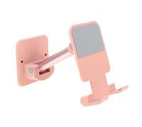 HOMOBABE Portable Self Adhesive Smartphone Mount Double Rotation Design for Kitchen Bathroom Strong Adhesive Phone Holder for Instructional Videos Compact Travel Friendly