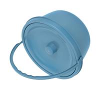 HOMOBABE Portable Urinal Bottle with Lid for Women and Disabled Individuals, Plastic Commode Potty Chair with Comfortable Seat and Secure Stable Design, for Travel and Bedside Use