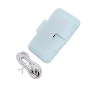 HOMOBABE Portable USB Wipe Warmer with Quick Heating Function Tissue Heater for Diaper Changing Suitable for Home and Vehicle Use Moisture Retaining Wet Wipes Dispenser in Light Blue