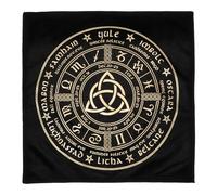 HOMOBABE Professional Tarot Table Cloth Made of Wear-resistant Suede Fabric with Delicate Astrology Pattern, Practical Divination Cards Tablecloth for Tarot Card Readings and Spiritual