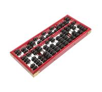 HOMOBABE Professional Wooden Abacus for Math Learning Rods Beads Educational Tool for Safe and Construction Vintage Design for Home Decor