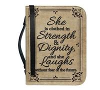 HOMOBABE Pu Bible Cover for Men and Women, Khaki Rectangular Bible Organizer with Secure Storage and Easy Portability, Vintage Style Book Carrier for Study Groups and Academic Research