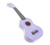HOMOBABE Purple Wooden Ukulele for Simulated Musical Instrument for Early Education Smooth Rounded Edges Safe for Aged Creative Music Cognition Development