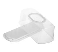 HOMOBABE Rectangular Bread Loaf Storage Container with Airtight Closure and Versatile Storage, Sleek White Pp Material, for Travels and Outdoor Picnics