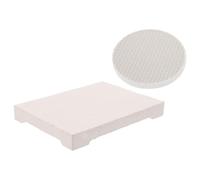 HOMOBABE Refractory Jewelry Soldering Board Set with Four-Corner Brick and Small Round Quartz Honeycomb Panel, High Temperature Resistant Welding Blocks for Jewelry Making and Casting
