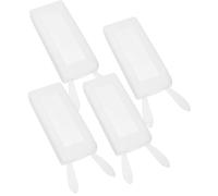 HOMOBABE Remote Controller Protector Cover Adorable Rabbit Shaped Silicone 4pcs in White Protective Remote Shell that Extends Use Life and Protects from Shatter Accessories