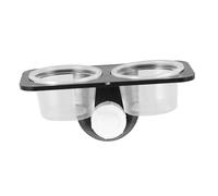 HOMOBABE Reptile Feeder Bowl Suction Cup Food and Water Container for Lizards Geckos and Turtles Sturdy Plastic Easy to Clean 2-in-1 Feeding Solution