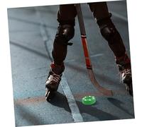 HOMOBABE Roller Hockey Puck for Men and Women Material Smooth Surface for Fast Glide Training and Competition Use Indoor and Smooth Outdoor Floors Green