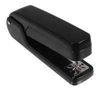 HOMOBABE Rotary Hand Stapler with Comfortable Grip and Long Reach, Portable Manual Desktop Stapler Made of Plastic and Metal for Home and School Use