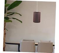 HOMOBABE Round Linen Lampshade for Light Socket Decorative Protective Cover for Desk and Floor Lamps Simple Plain Design for Bedroom and Living Room Iron Frame Easy Installation