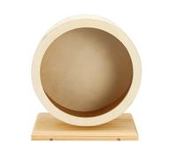 HOMOBABE Silent Hamster Wheel Small Pet Running Wooden Bite-resistant Hedgehog Exercise Wheel Mute Design for Small Animals