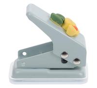 HOMOBABE Single Hole Punch Tool Single round Hole Puncher Sky-blue Metal Plastic Labor-saving Sturdy for Art Project DIY Handicrafts