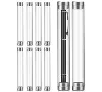 HOMOBABE Single Pen Storage Case Acrylic Cylinder Compact Pen Holder for Home and Business Use