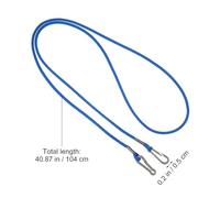 HOMOBABE Ski Glove Clips with Adjustable Elastic Strap 2pcs Pink and Blue Mitten Lanyard for Winter Gloves for Skiing and Outdoor Activities