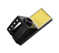 HOMOBABE Soldering Iron Stand Holder for DIY with Stable Support and Quick Heat Dissipation, Iron Material with Sponge Accessory, Eight Top Holes Design for Outdoor Creation and Desktop Use