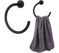 HOMOBABE Stainless Steel Towel Ring Modern Hand Towel Holder for Bathroom Wall Mounted Organizer Space Saving Design and Elegant Semi Circle Shape Easy Installation