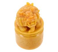 HOMOBABE Stone Seal for DIY Carving with Comfortable Grip, Natural Stone Material Hand-made Carving Supply for Friends and Family