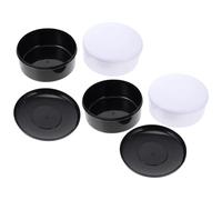 HOMOBABE Sturdy Plastic Chess Pieces Storage Pot Lid Black and White Simple Colour Matching Easy to Carry Keeps Pieces Clean Go Game Set