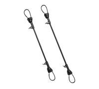 HOMOBABE Twin Stroller Connector Adapter for Baby Strollers, Black Lightweight Foldable Pushchair Connector Clips for Toddler Outings, 2pcs Set (one Long One Short
