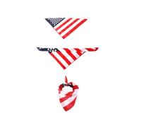 HOMOBABE Valentines Day Themed Triangle Dog Scarf Pet Collar Bib Comfortable Cloth Material for Daily Life and Party Use Patriotic Pattern Pet Decoration