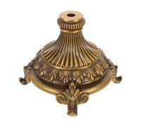 HOMOBABE Versatile Zinc Alloy Fruit Tray Stand Base with Unique Pattern Design and Rustic Pedestal, for Coffee Table and Home Decor Arrangements, Resisting Deformation for Sturdy Use