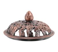 HOMOBABE Vintage Copper Incense Guard with Intricate Patterns Incense Burner Cover Sturdy and Wear-resistant for Home, Office and Yoga Room Décor