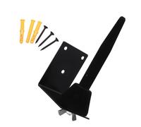 HOMOBABE Wall-mounted Flute Rack and Clarinet Holder Black Iron Sturdy Design with 3 Screws for Space Saving and Improving Stability for Home Display