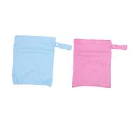 HOMOBABE Water-Proof Diaper Bag Storage Bag for Babies Double Zipper Waterproof Cloth for Diapers Clothes Daycare Travel 2pcs