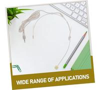 HOMOBABE Wired Headset Microphone Beige Condenser Mic with Voice Amplifier for Teaching Singing Lectures Comfortable Stable Headworn Design Steerable Boom for Performers