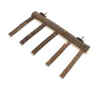 HOMOBABE Wooden Parrot Perch Stand for Cage, Sturdy Bird Perch Accessory for Parrots and Pet Birds, for Rest and Playing Time inside The Cage