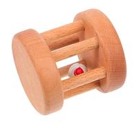 HOMOBABE Wooden Rolling for Babies 0-2 Years with Fine Motor Skill Development, Sensory Stimulation Early Learning, Newborn Handheld Baby Shower Random Style