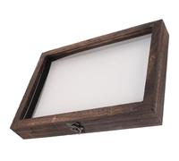 HOMOBABE Wooden Specimen Box with White Pin Cushion 31X22X4Cm, Butterfly and Plant Display Case Frame for and Scientific Education Random Style