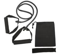 HOMOBABE Workout Exerciser Chest Expander Handle Rope Yoga Band Fitness Handle Rope Black Plastic Polyester Muscle Training Grip People Who Love Sports on The Go at Work