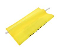 HOMOBABE Yellow Bathroom Cleaning Warning Sign Banner for Commercial Settings, Plastic and Cloth Material with Quick Setup Design, Resists Fading, Hanging Safety Notice for Workplace