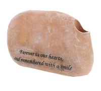 HOMOBABE Yellow Resin Dog Memorial Flower Pot and Create A Lasting Tribute with Unique Design Pet Memorial Plant Pot to Insert Flowers for Garden and Outdoor Space