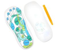 HOMOCONO 1 Pair Acupressure Socks for Foot Reflexology with Elastic Fiber Material, Wear-Resistant and Fatigue Relieving, Featuring Detailed Diagrams for Reflex Massage Use