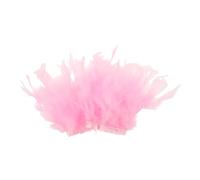 HOMOCONO 1 Pair Detachable Sleeve Cuff Bands for Women in Pink Gauze Feathered Design, for Photoshoots and Social Media Nail Art Displays