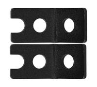HOMOCONO 1 Pair Motorcycle Auxiliary Light Mount Bracket Made of Sturdy Black Aluminum Alloy with Compact Design for Chase Lights and Flag Poles and Aesthetic Enhancement