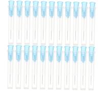 HOMOCONO 100pcs 6# 25mm Blue Disposable Fine Tip Dispensing Needles Hollow Industrial Pointing Needling Needles for Precision Laboratory Use