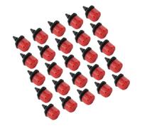HOMOCONO 100pcs Adjustable Micro Dripper with 8 Holes for Uniform Watering Coverage, Red Pp Material Irrigation Drip System Part Suitable for Vegetable Plots and Lawn Watering