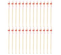 HOMOCONO 100pcs Bamboo Ear Wax Removal Spoons Portable Ear Wax Cleaner Tools Natural Handmade Earwax Removal Picks for Daily Random Color