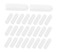 HOMOCONO 100pcs Dishwasher Rack Prong End Caps Plastic Scratch Guard Covers for Dishwasher Racks End Protection Caps White Pvc