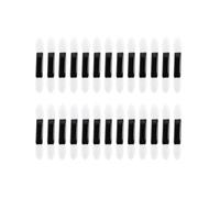 HOMOCONO 100pcs Double-ended Sponge Eyeshadow Brush with Two Sizes round Brush Heads for Precision Application, White Makeup Applicators for Proms and Parties