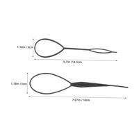 HOMOCONO 100pcs Hair Styling Tool French Braid Loops Ponytail Pull through Hair Bun Accessories for Women Updo Hairstyles