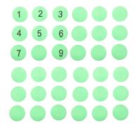 HOMOCONO 100pcs Numbered Ping Pong Balls 1 to 100 for Raffle Draws | Green PP Plastic, Fillable Printed Set, Party Games and Fundraisers, Compact for Gumball or Lottery Machines