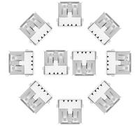 HOMOCONO 100pcs Usb Female Socket Replacement Ports for Soldering Repair Usb-a Motherboard Connector Bent Leg and Back Cover for Electronic Projects and Device Connections