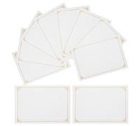 HOMOCONO 10Pcs A4 Certificate Paper Blank Diploma Certificate Paper with Golden Foil for Academic Awards and Classroom Achievements