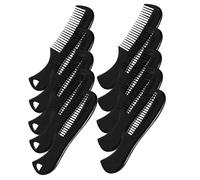 HOMOCONO 10Pcs Beard and Mustache Combs Pocket Sized Mens Hair Combs for Grooming and Hair Oil Distribution Suitable for Office and Outdoors